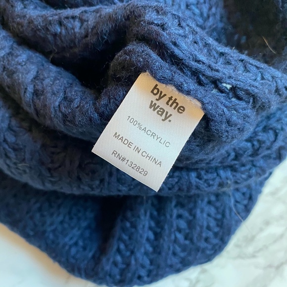 by the way. Autumn Turtle Neck Sweater Navy - Picture 5 of 7